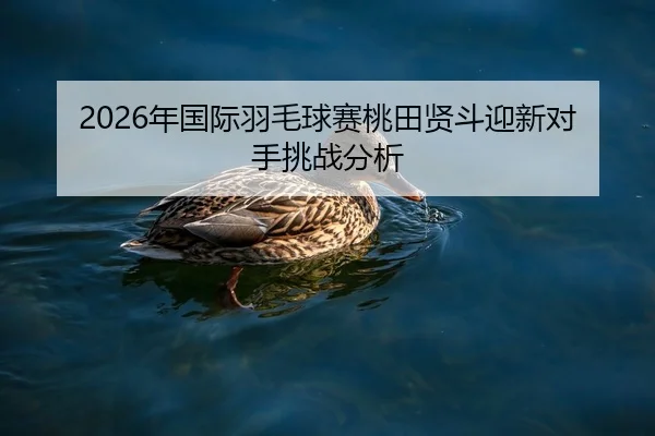 2026年国际羽毛球赛桃田贤斗迎新对手挑战分析